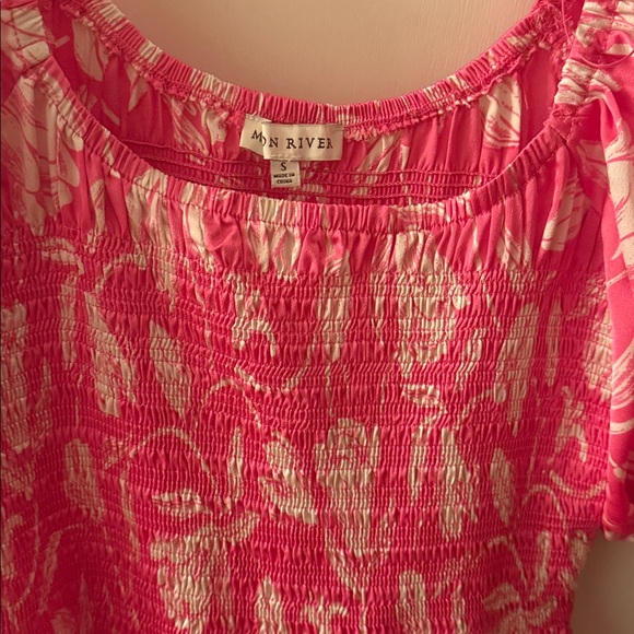 Moon River Pink Floral Dress - Picture 2 of 8